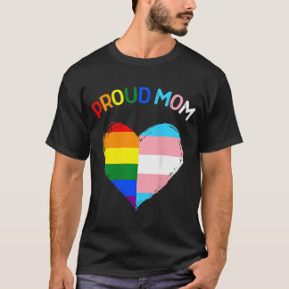 Womens Proud Ally Lgbtq Transgender Proud Mum  Pro T-Shirt