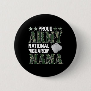 Womens Proud Army National Guard Mama Military Fam 6 Cm Round Badge