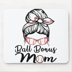 Womens Proud Baseball Softball Bonus Mum Mouse Mat