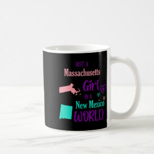 Womens Proud Girl Just A Machusetts Girl In A New  Coffee Mug