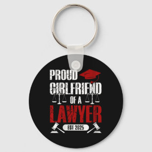 Womens Proud Girlfriend Of A Lawyer Graduate Cl Of Key Ring