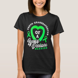 Womens Proud Granddaughter Of A Lyme Disease Warri T-Shirt