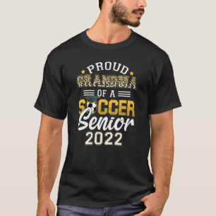 Womens Proud Grandma Of A Soccer Senior 2022 Socce T-Shirt