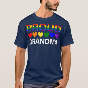 Womens Proud LGBT Grandma Rainbow LGBT Flag LGBT G T-Shirt