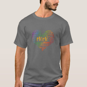 Womens Proud LGBT Meme Rainbow Heart - Grandma Gif T-Shirt