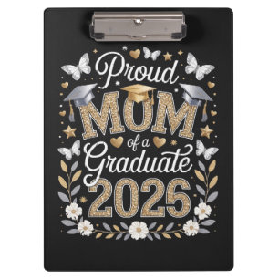 Womens Proud mum of a 2026 Graduate Clipboard