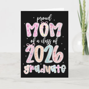 Womens Proud Mum Of A Cl Of 2026 Graduate Shirt Se Card
