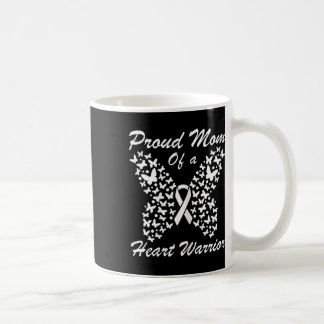 Womens Proud Mum Of A Heart Warrior Heart Disease Coffee Mug