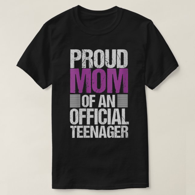 Womens Proud Mum of Official Teenager  Teen Mum 13 T-Shirt (Design Front)