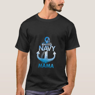 Womens Proud Navy Mama Gift Lover Shirts Veterans 