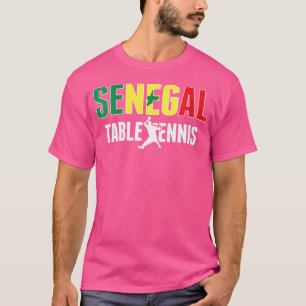 Womens Proud Senegal Table Tennis Lover Jersey Sen T-Shirt