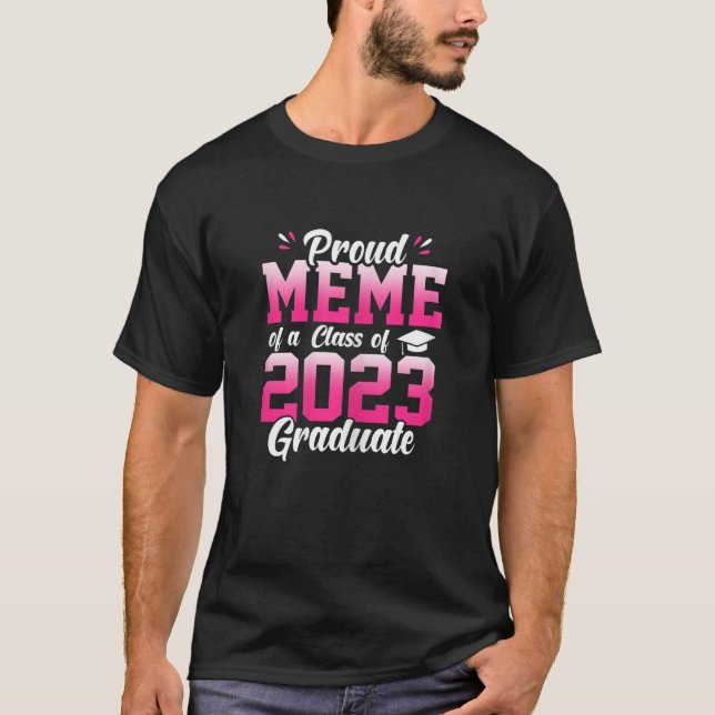 Womens Proud Senior Meme 2023 Graduation Graduate  T-Shirt (Front)