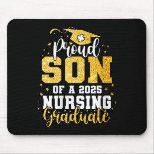 Womens Proud Son Cl Of 2025 Nursing Graduate Nurse Mouse Mat