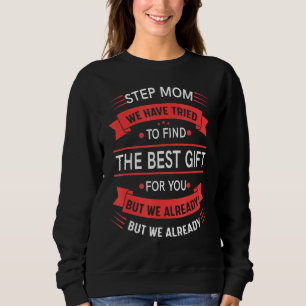 Womens Proud Step Mum From Daughter Son Mother's Sweatshirt