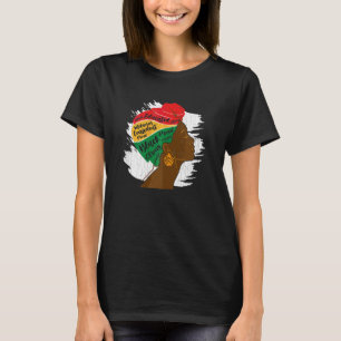 Womens Proud Strong Black Women Juneteenth Black H T-Shirt