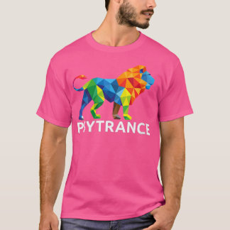 Womens Psytrance Lion Psychedelic Music Rave Edm T-Shirt