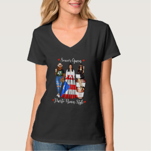 Womens Puerto Rican Style Soccor Queen Womens Puer T-Shirt