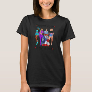 Womens Puerto Rico Girls Trip Mixed race Friends T-Shirt