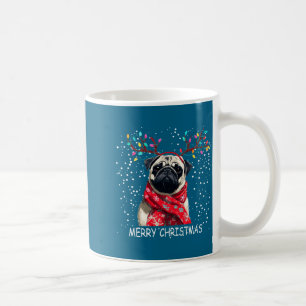 Womens Pug Dog Xmas Santa Hat F Christma Long Slee Coffee Mug