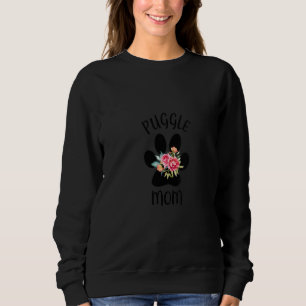 Womens Puggle Mum For Women Wife For Girlfriend Sweatshirt