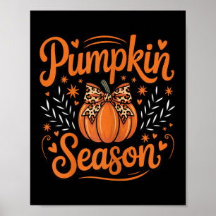 Womens Pumpkin Shirt Graphic Thanksgiving Hallowee Poster