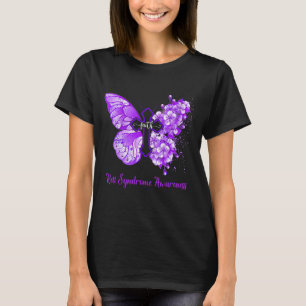 Womens Purple Butterfly Faith Rett Syndrome Awaren T-Shirt
