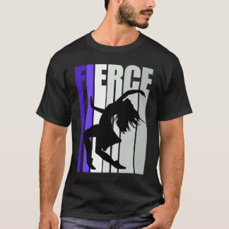 Womens Purple Fierce Dancer Birthday Colourful The T-Shirt