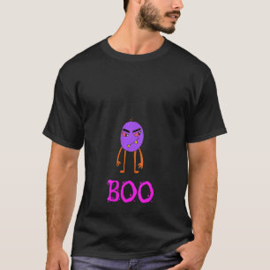 Womens Purple Monster Happy Halloween Boo Trick Fo T-Shirt