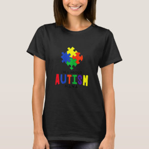 Womens Puzzle Pieces Proud Autism Nana Family Love T-Shirt