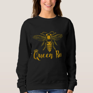 Womens Queen Bee Beekeeper Beekeeping Design I Sweatshirt