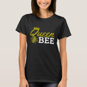 Womens Queen Bee Beekeeping Crown Beekeeper T-Shirt