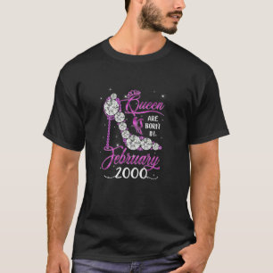 Womens Queen February 2000 20th Birthday Party Gif T-Shirt