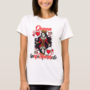 Women's Queen of Hearts Playing Card T-Shirt