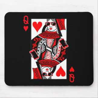 Womens Queen Of Hearts - Vintage Valentine's Day C Mouse Mat