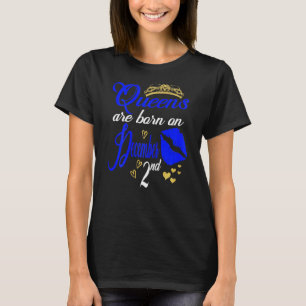 Womens Queens Are Born On December 2nd Sagittarius T-Shirt