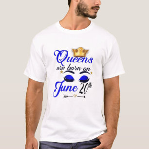 Womens Queens Are Born On June 20Th Gemini Girl Zo T-Shirt
