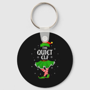 Womens Quiet Elf Christmas Family Girls Women Elf  Key Ring