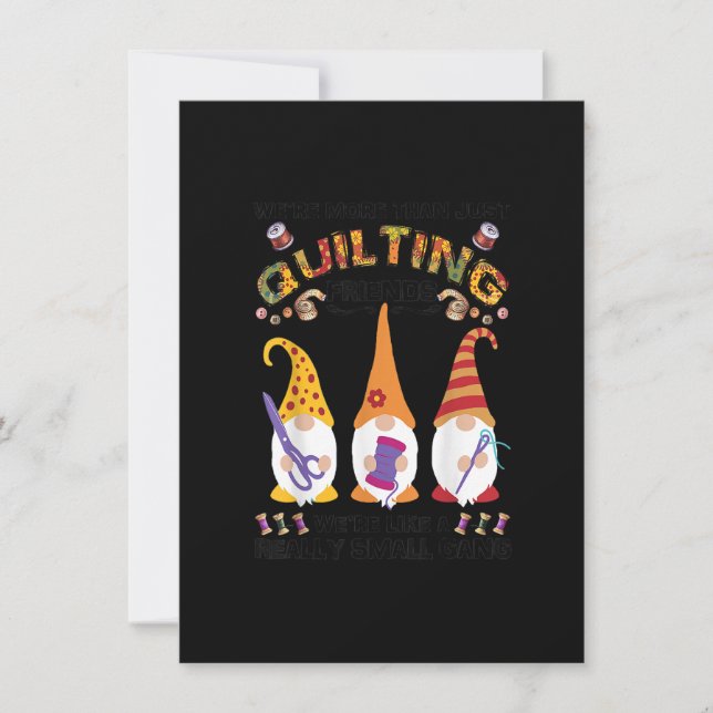 Womens Quilter Were More Than Just Quilting Friend Invitation (Front)