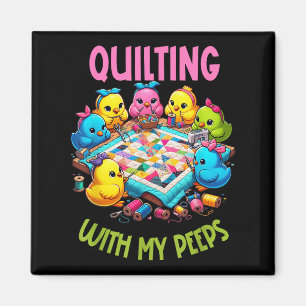 Womens Quilting With My Funny Quilting Gift For Wo Magnet