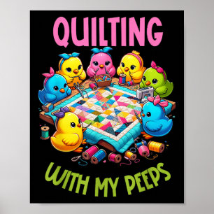 Womens Quilting With My Funny Quilting Gift For Wo Poster