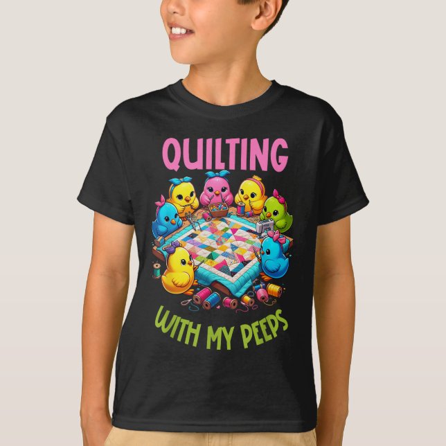 Womens Quilting With My Funny Quilting Gift For Wo T-Shirt (Front)