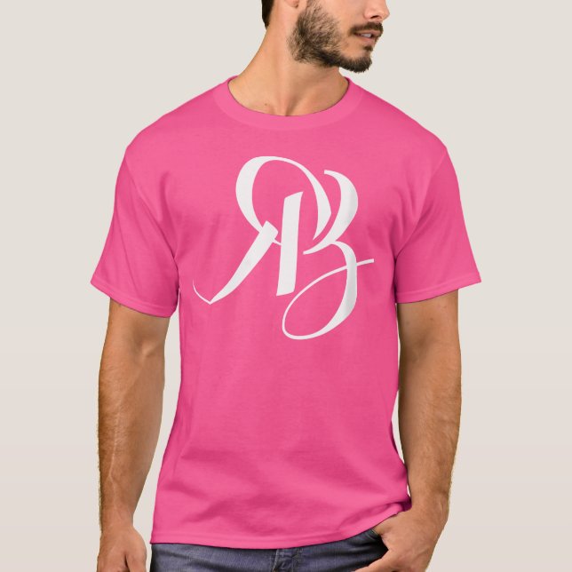 Womens R  B Initials T-Shirt (Front)