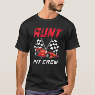 Womens Race Car Birthday Party Racing Family Aunt T-Shirt