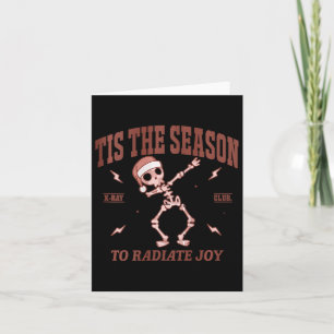 Womens Radiate Joy Rad Tech Radiologist Christmas Card