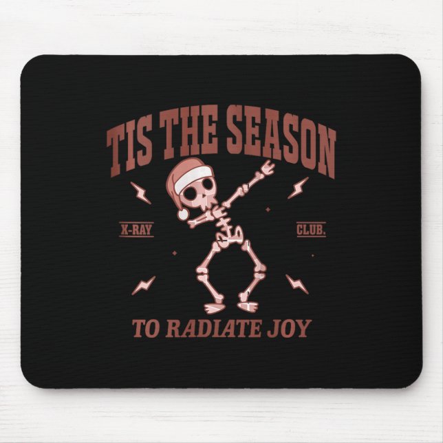 Womens Radiate Joy Rad Tech Radiologist Christmas  Mouse Mat (Front)