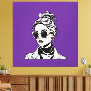 Womens Raiders - Running the world, girls style !  Canvas Print