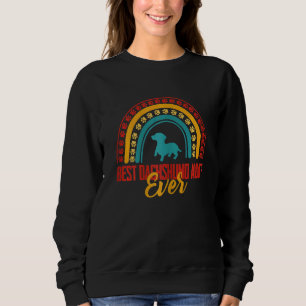 Womens Rainbow Dachshund Aunt Dachshund Owner Dach Sweatshirt