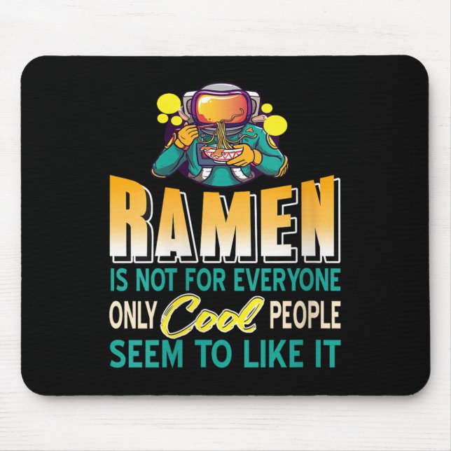 Womens Ramen Lovers Only Space Astronaut Funny Noo Mouse Mat (Front)