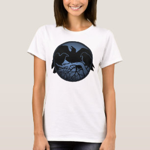 Women's Raven Art Shirt Ladies Crow / Raven Top