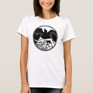 Women's Raven Art Shirts Ladies Crow / Raven Tops